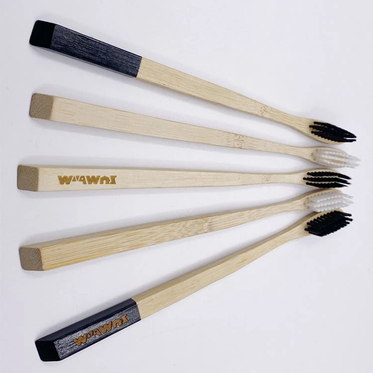 Eco Organic Nylon 4 Bristles Bamboo Toothbrush