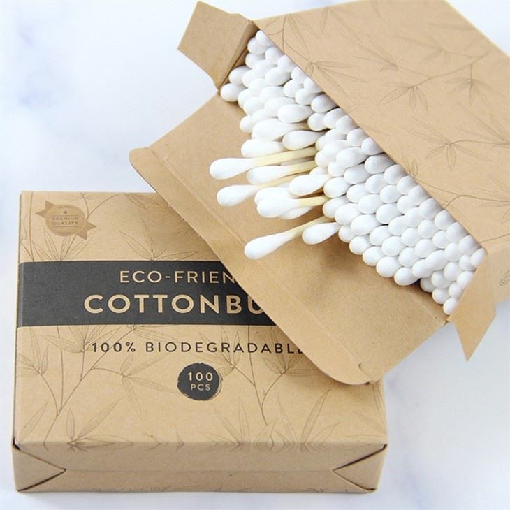 disposable portable bamboo cotton swabs buds