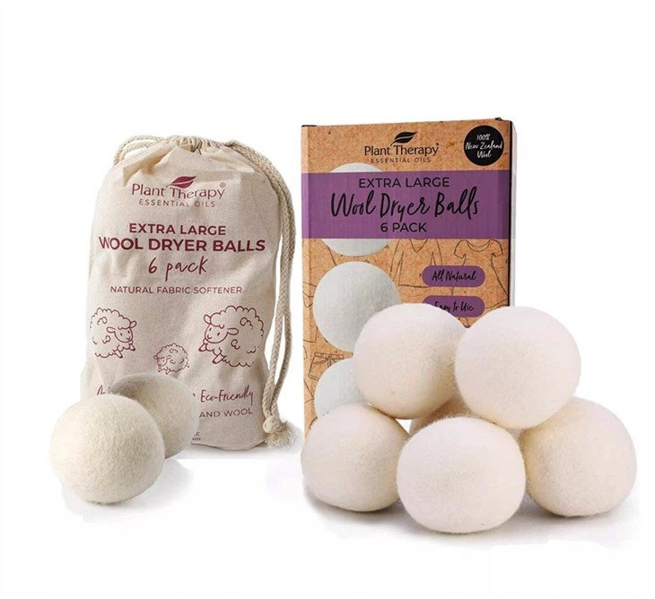 Wool Felt Dryer Balls with Cotton Bag