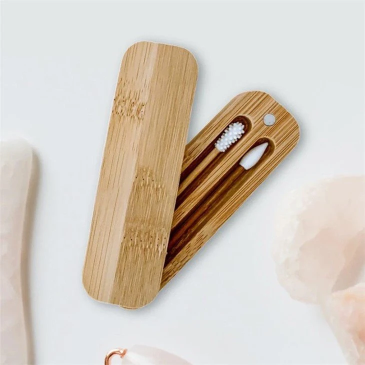natural makeup silicone bamboo Q-tips