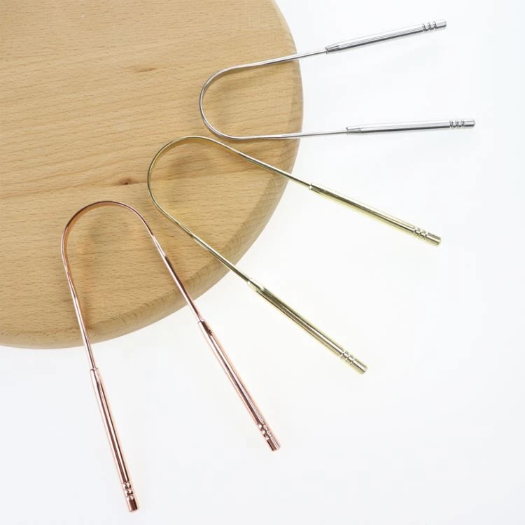 U-shaped Reuseable Stainless Steel Tongue Cleaner