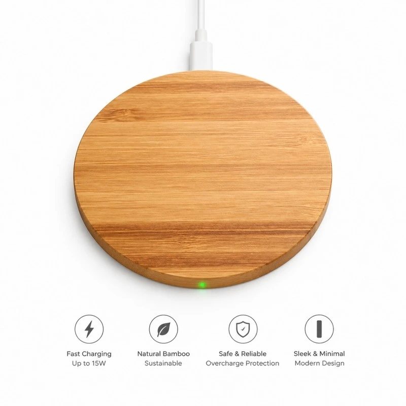 Bamboo Wireless Charger Fast Charge suppliers