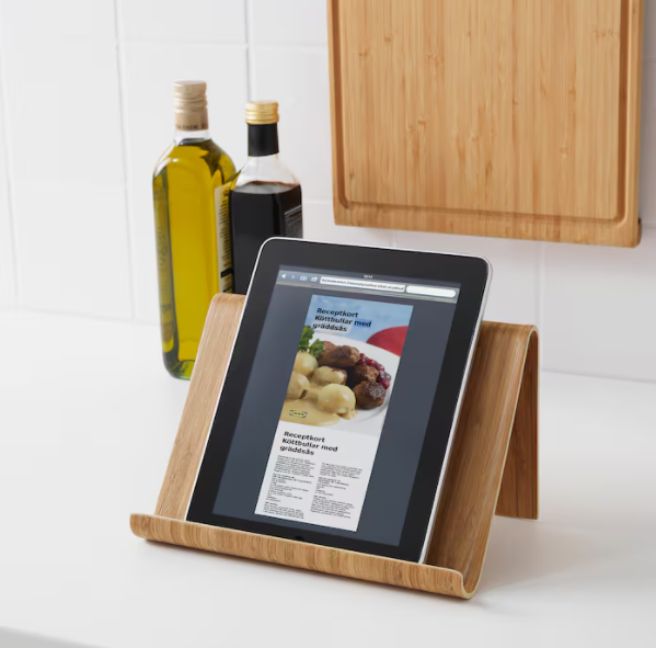 Ergonomic Bamboo Tablet Holder