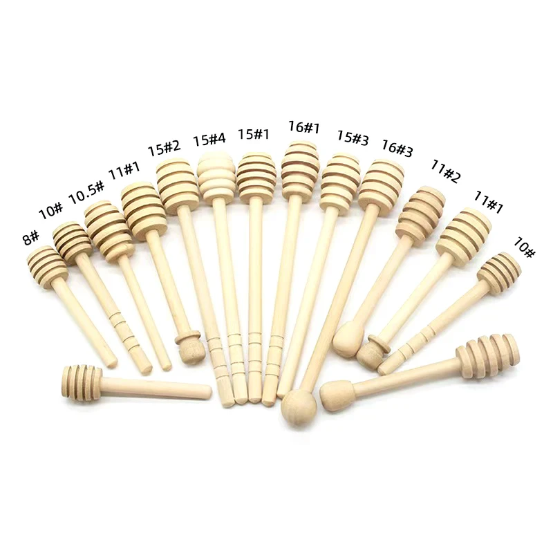Wooden Honey Dipper Stick